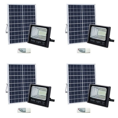 4 X 100W LED Solar Flood Light
