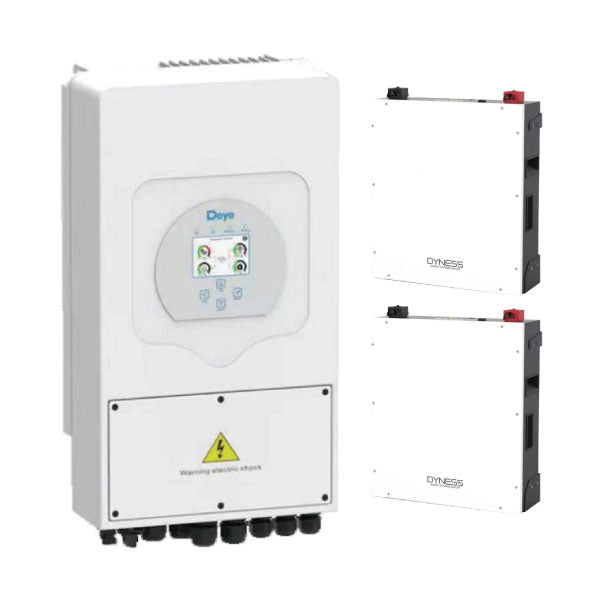 Deye 5kW Inverter & Battery Combo Deal – 1 X Deye 5kW Inverter & 2 X Dyness 5kW 100Ah 51.2V Lithium Ion Batteries