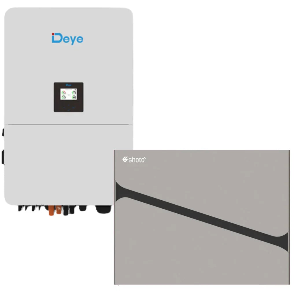 8KW MPPT Deye Load Shedding Shoto 5.1KWh Backup Power Combo Kit