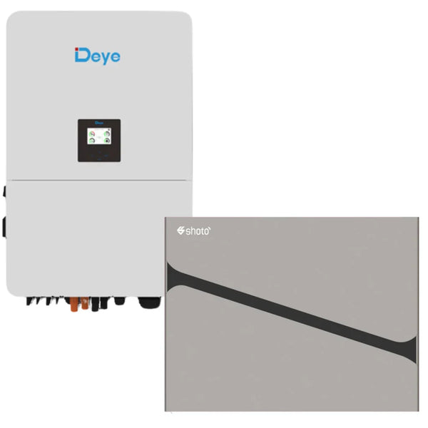 8KW MPPT Deye Load Shedding Shoto 5.1KWh Backup Power Combo Kit
