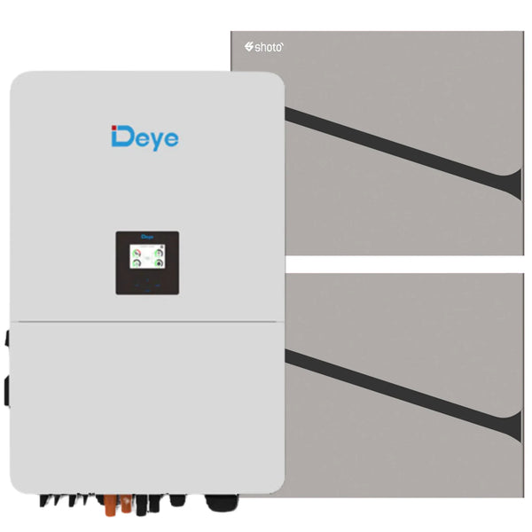 8KW MPPT Deye Load Shedding 2x Shoto 5.12 KWh Backup Power Combo Kit