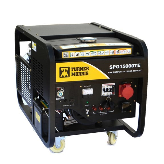 Turner Morris 11.75Kva Non Silent Petrol Generator 220V Open Frame Single Phase