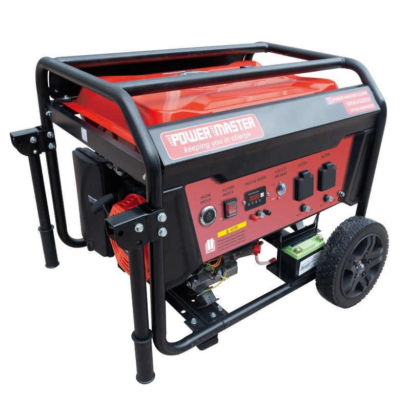 Powermaster Generator 5.5KVA Petrol Push Button St